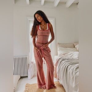 Free People Sugar Plum Lounge Set Spiced Rum